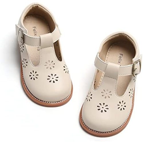Felix & Flora Toddler Little Girl Mary Jane Dress Shoes - Ballet Flats for Girl Party School Shoes
