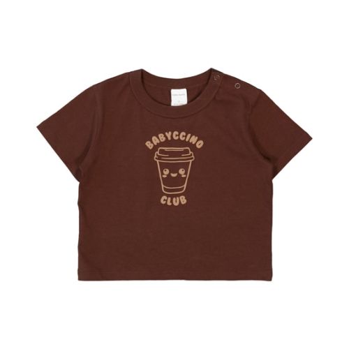 Dark Brown Baby Oversized Tee With Puff Print | Best&Less™ Online