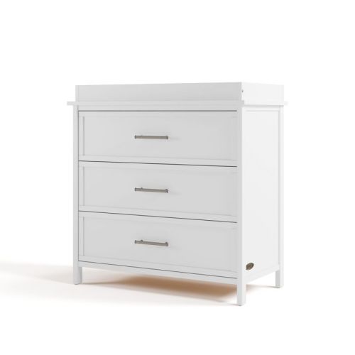 Graco Classic 3 Drawer Dresser with Removable Changing Topper White