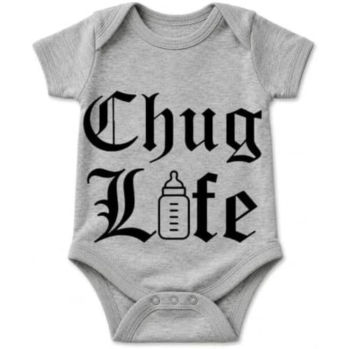 Chug Life Milk Drunk - Funny Baby Bodysuit
