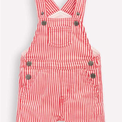 Short Woven Overalls-Red Stripe | Boden USA