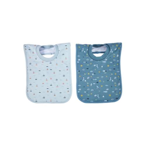 2 Pack Popover Bibs - Sea - Sea - One Size