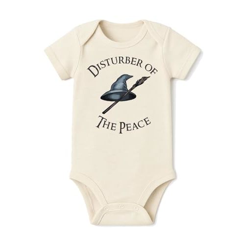Brain Juice Tees Disturber Of The Peace Onesie® - 100% Cotton - Cream Color