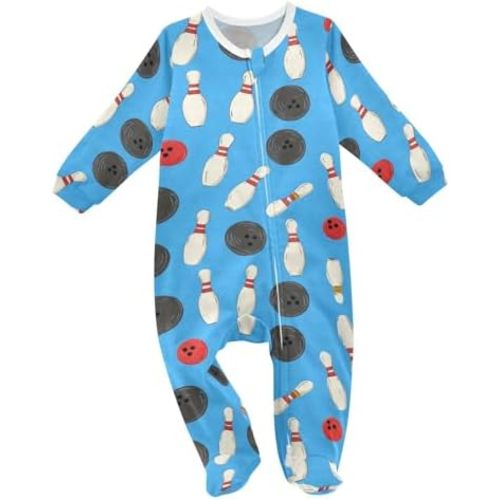 Dussdil Baby One-Piece Footies Newborn Rompers Pajamas Cotton Footed Pjs for Sleep Play Boys Girls