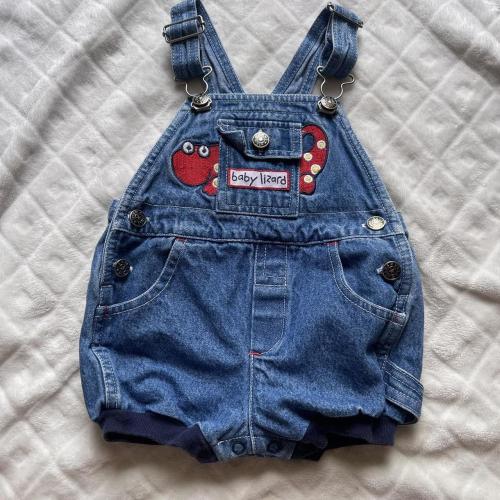 Vintage Y2k baby boy or girls jean overalls...
