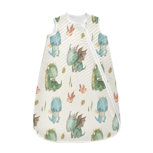 Kigai Baby Sleep Sack Cute Dragon Unisex Wearable Blanket Sleeping Bag Soft Swaddle Transition with 2-Way Zipper