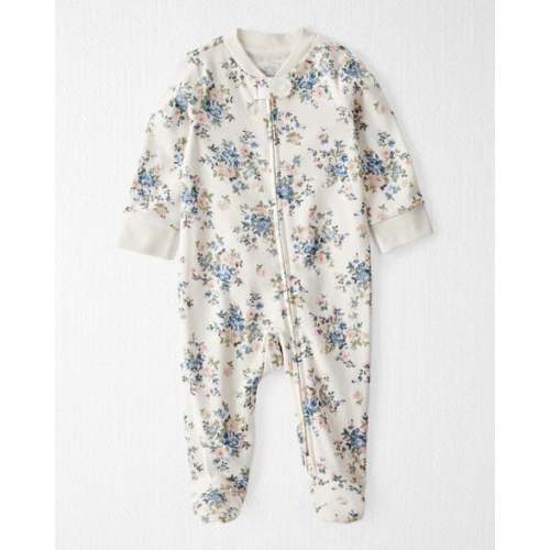 Baby Organic Cotton Floral-Print Sleep & Play Pajamas - Little Planet | Carter's