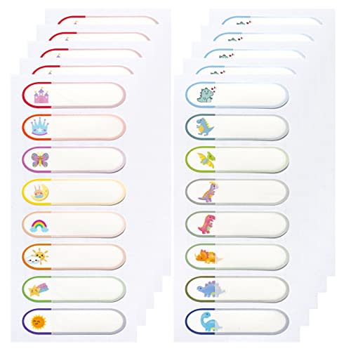 Waterproof Baby Bottle Labels for Daycare, 80PCS School Name Label Stickers for Kids Stuff Personalized, Self Laminating, Dishwasher Safe, Preschool Toddler Name Tags for Sippy Cup Water Bottle