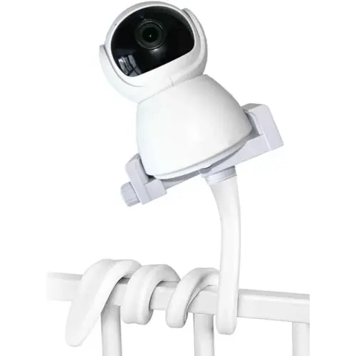 Baby Monitor Mount for Crib, Universal Baby Camera Mount Compatible for Infant Optics DXR-8 Pro, HB65/HB66 and Most Other Baby Monitors, Versatile Baby Monitor Stand with Clip
