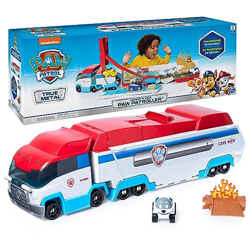 PAW Patrol, LaunchN Haul PAW Patroller, Transforming 2-in-1 Track Set for True Metal Die-Cast Vehicles, Kids Toys for Boys & Girls Ages 3 and Up