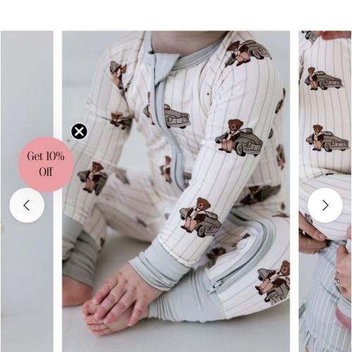 Cruisin Teddy Zipper Romper – In My Jammers