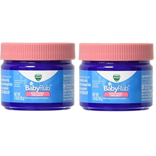 Vicks BabyRub Soothing Vapor Ointment - 1.76 oz - Pack of 2