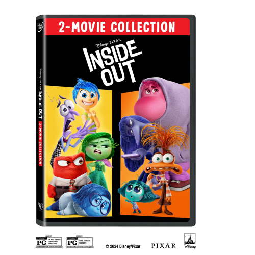 Free Shipping! Disney Inside Out DVD Animated Adventure PG 2015 2 2024 Emotional Growth Kids