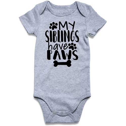 Funnycokid Baby Boys Girls Bodysuit Funny Newborn Romper Short Sleeve Infant Neutral Outfits 0-12 Months