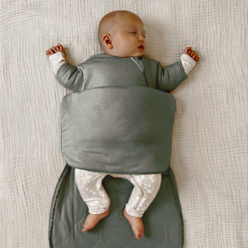 Transitional Swaddle Sack Long Sleeve - Color: Sage - TOG 0.5 or 1.0