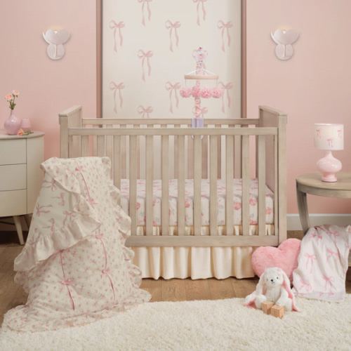 Coquette Floral 3-Piece Crib Bedding Set
