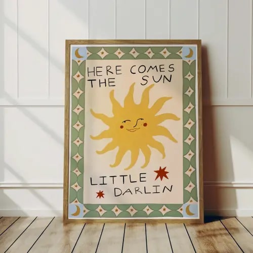 Here Comes The Sun Little Darlin' Framed Print