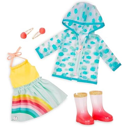 Glitter Girls 14 Inch Doll Clothes, Smile! Rain Or Shine Outfit, Outfits