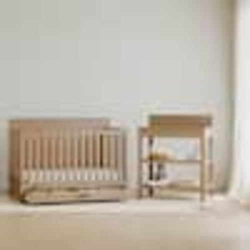 Graco Tristan Driftwood 5-in-1 Convertible Crib with Drawer 04589-407