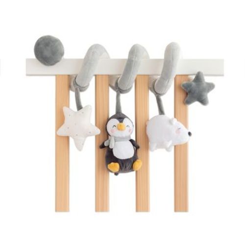 SARO Polaris Multi-Activity Spiral – Glacier Gray | Toy for Stroller, Crib & Car Seat | Sensory Activity Spiral for Baby Development