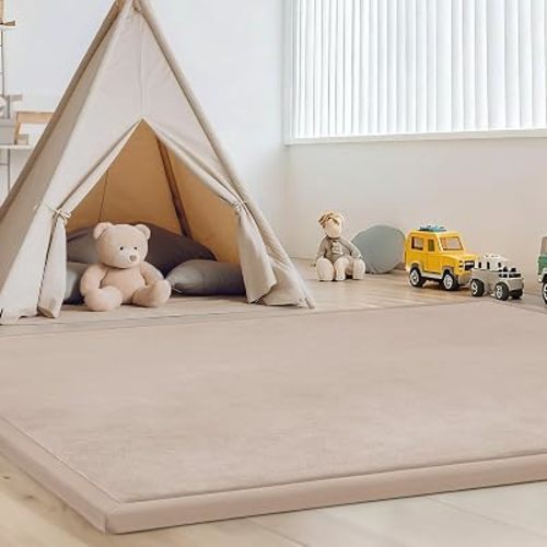 Baby Play Mat 1.3" Thick-50 X50 Rug Mat for Floor, Tatami Mats,Blue