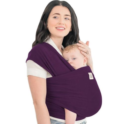 KeaBabies Original Baby Wraps Carrier, Baby Sling Carrier, Stretchy Infant Carrier for Newborn, Toddler (Stone Gray)