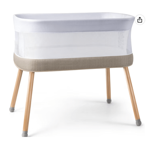 VaVaSoo Rocking Baby Bassinet,Electric Auto Rocking Bassinet,Linen Taupe