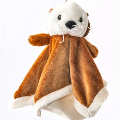 Sea otter with blanket plush