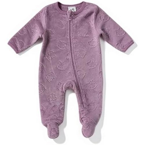 Hello Kitty Baby Girls' Footies Newborn Snap Buttons Onesie Romper