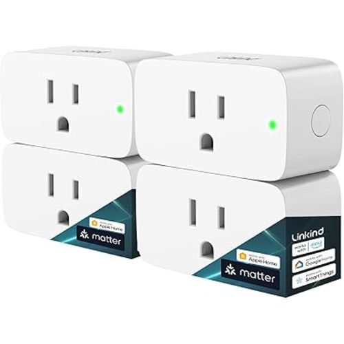 Linkind Matter | Smart Plug, Works with Apple Home (4 Pack)