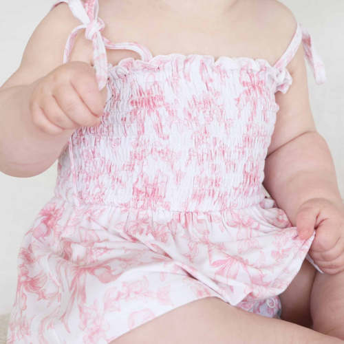 Smocked Twirl Bodysuit | Fancy Frills