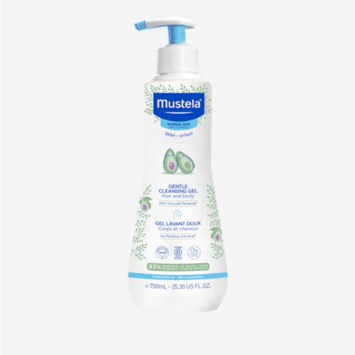 Mustela Gentle Cleansing Gel - Baby Wash for Delicate Skin and Hair - Newborn-Safe Cleanser - Made with with Natural Avocado Perseose - 1 or 2-Pack - Various Sizes
