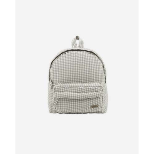 Mini Backpack Sage Gingham