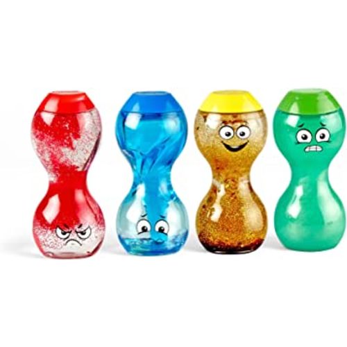 hand2mind Express Your Feelings Sensory Bottles, Play Therapy Toys, Mindfulness for Kids, Quiet Fidget Toys, Calm Down Corner Supplies, Social Emotional Learning, Kids Easter Basket Stuffers