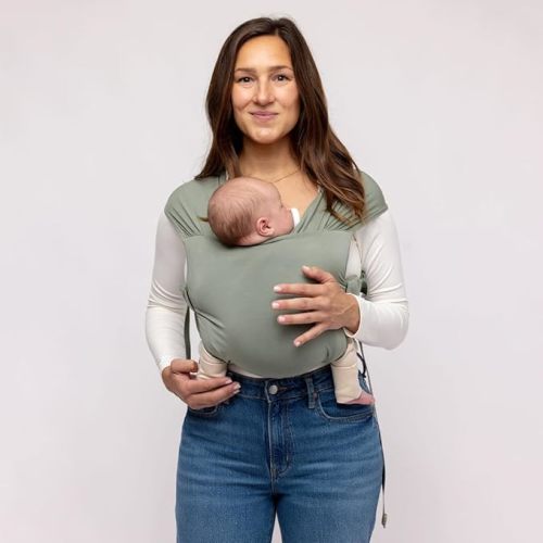 WildBird - Aerial Buckle Wrap - Babies 0-6 Months - Large (L-4XL) Acadian - Newborn Baby Carrier - Front Carry - Soft Fabric, Straps, Head Support, Padded Waist Belt - Baby Essentials - New Mom Gifts