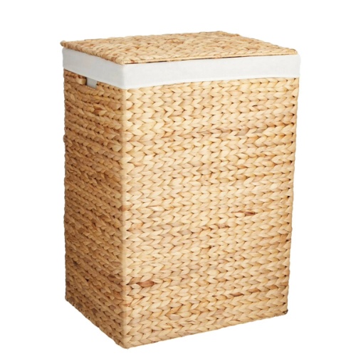 Natural Water Hyacinth Laundry Hamper Medium | At Home
