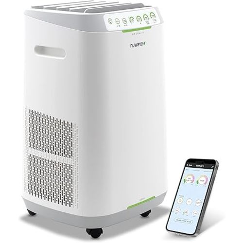 Nuwave Forever Smart Air Purifier for Home, Never Replace Air Filter System