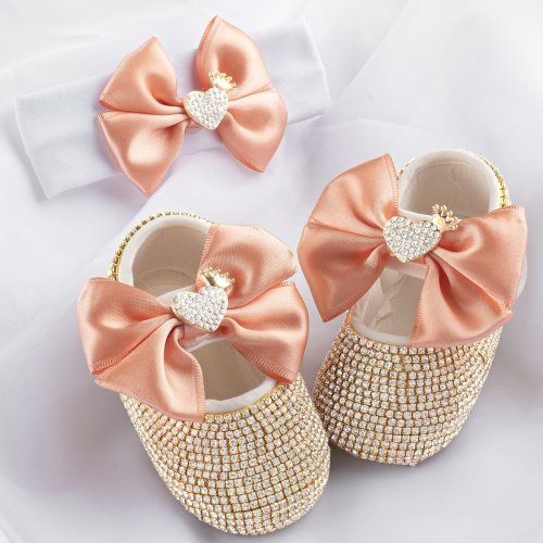 Queen Of Heart Babydoll Crystals Shoes and Headband
– LIORE'e