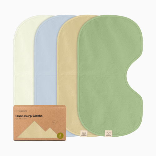 Hallo Burp Cloths (4 Pack) - Dew