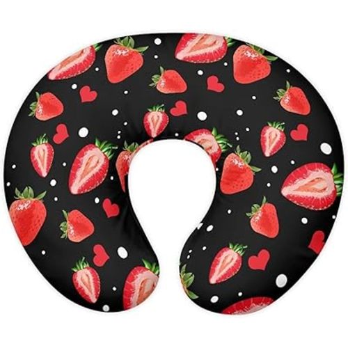 Strawberry Bottlefeeding Pillow Detachable Newborn Original Breastfeeding Slipcover Case and Positioner Removable Head Support Protector Cushion Essential Easy to Use