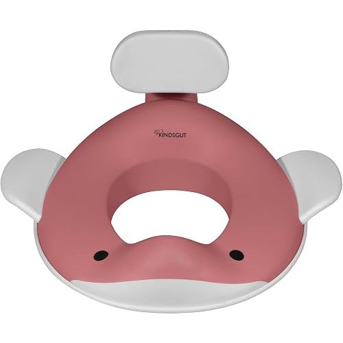 Kindsgut Whale Potty Training Seat for Toddlers, Dusty Pink