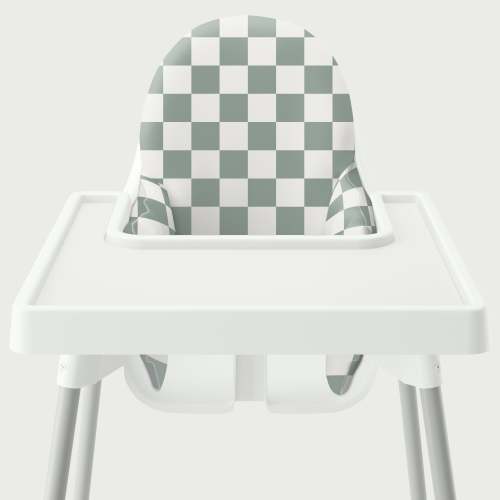 Highchair Cushion Cover - Jade Check It Out – Yeah Baby Goods