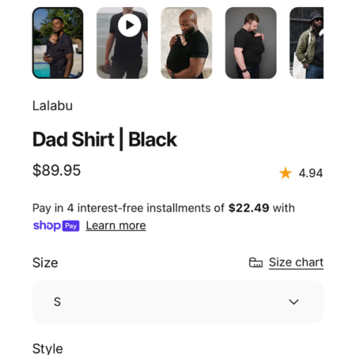 Dad Shirt | Black