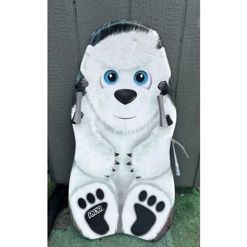 RYDR Premium Snow Sled 36 inch Polar Bear With Two Handles New With tags