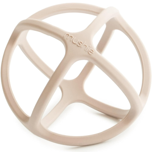 mushie Silicone Baby Teether Ball Toy (Shifting Sand)