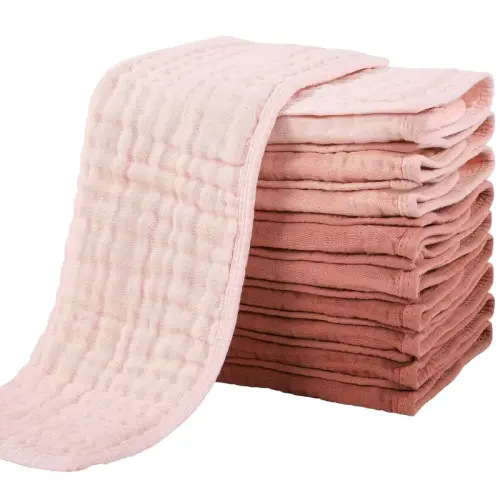 Muslin Burp Cloths for 10 Pack Cotton Washcloths for Boys - TikTok Shop