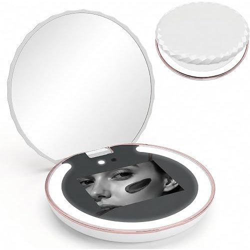3.8" UV Makeup Mirror,vanity cosmetic mirror,sunscreen detection mirror