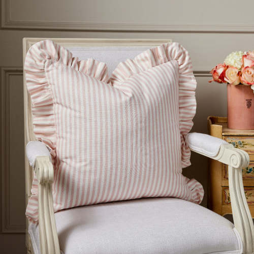 Carolina Stripe Pillow Cover in Pink Salt | Caitlin Wilson
