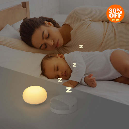 FRAVITA Baby Sleep Pack: Baby Night Light + White Noise Sound Machine