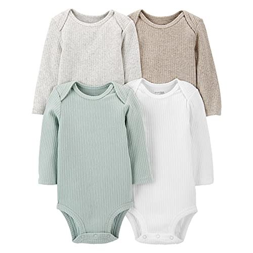 Simple Joys by Carter's unisex-baby 4-pack Long-sleeve Bodysuit